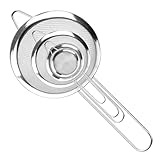 Sieb küche Set Küchensieb Edelstahl 4 PCS 5/8/12/18cm Feines Sieb Klein Feinmaschig Passiersieb...