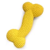 Petper Cw-0096EU Quietschendes Hundespielzeug aus Latex, Welpenspielknochen mit Dornen, Spielzeug...