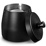 Zeawavsl Aschenbecher mit Deckel, Aschenbecher für Draussen, Windaschenbecher aus Edelstahl,...