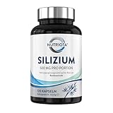 Nutriota Silicea/Silizium 500mg | 120 hochwirksame Kapseln | Aus Bambusextrakt | Unterstützung für...