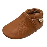 YALION Baby Weiche Leder Lauflernschuhe Junge Krabbelschuhe Mädchen Hausschuhe Lederpuschen...