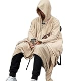 Besreey Poncho-Schlafsack, tragbare Poncho-Decke – Schlafsack aus Fleece, Cape – vielseitiger...