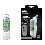 Braun ThermoScan 7 Ohrthermometer | Age Precision Technologie | Farbcodiertes Digitaldisplay | Baby-...
