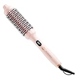 FLYZEMAA Heizbürste, 3 in 1, Keramik, Turmalin, elektrischer Lockenwickler, 38 mm, mit 3...