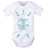 Babybody mit Aufdruck: PAPA DU SCHAFFST DAS! (50/56 Blau) BB024