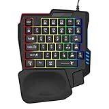 Mechanische Tastatur - Gamingg Tastatur | Programmierbare Tastatur | Einhandtastatur für ,...