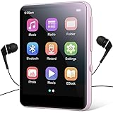 64GB MP3-Player mit Bluetooth 5.3, Tragbarer HiFi-Sound MP3 Player, 2,4 Zoll Full-Touchscreen,...