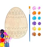 Générique Malset für Ostereier | Bastelset aus Holz | Machen Sie Ihr eigenes Osterei | Für...