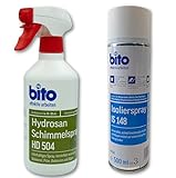 Preismaxx Schimmelentferner Wand 2 Set SCHIMMELSPRAY + ISOLIERSPRAY zur dauerhaften Entfernung von...