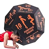 Würfeln für das Training, Trainingswürfel, 12-seitiges Yoga-Würfelspiel, Krafttraining zu Hause...