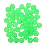 Abaodam Mattierte Farbige Tischtennisbälle 40mm Nahtlos 50 Stück Kunststoff Spielbälle für...