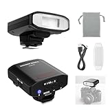 NEEWER Basics 5600K Mini Kamera Blitz Speedlite GN12, 2000mAh/500 Blitze/0,1–1,8s Ladezeit,...