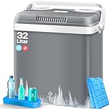 KESSER® Kühlbox Thermobox 32Liter | Thermo-Elektrische Kühlbox | KÜHLT und WÄRMT | 12 & 230V |...