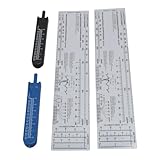 Cufaee Elektrokardiogramm -Erstellungs -Teiler -Messwerkzeug, 2 Sätze EKG -Bremssättel und EKG...