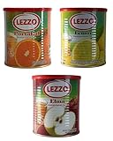 Lezzo Instant Getränkepulver mit Apfel-, Orangen- und Zitronengeschmack – Lezzo Apfel, Orange,...