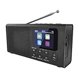 EMOS - DAB+ Radio mit Bluetooth und Dual-Stromversorgung - tragbares Digitalradio mit Wecker,...
