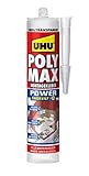UHU POLY MAX POWER Montagekleber transparent, Kartusche 300g