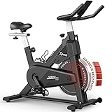 PASYOU Heimtrainer Fahrrad mit Magnetischer Widerstand, Fitnessbike Riemenantrieb, LCD Monitor mit...