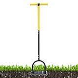 Syengery Rasenlüfter | Vertikutierer Mit Lüftungsspitzen & Ergonomischem T-Griff | Gartenbelüfter...