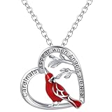 BOSREROY Charm Halskette Kupfer Herz Vogel Design Damen Deko Anhänger Accessoire, Kupfer, Kein...
