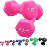 TOSANEO 2er Set Hanteln Neopren Kurzhanteln Gewichte für Gymnastik Aerobic Fitness Hantelset 2X...