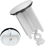 Abflussstopfen Einstellbare Waschbeckenstöpsel Universal 40 mm Höhenverstellbar-Stopfen...