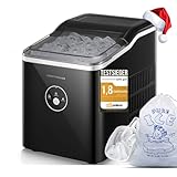 Eiswürfelmaschine Testsieger 2024, 14 kg 24 Stunden, 9 Eiswürfel in 6-8 Minuten, Gerauscharmer...