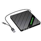 Qsvbeeqj Ernal Disc Laufwerke Mit USB Ports Karten Slots USB3.0 Tragbarer Disc Disk Laufwerke Player...