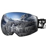 OutdoorMaster Unisex Skibrille PRO Damen Herren mit wechselgläsern, 100% UV-Schutz Schneebrille...