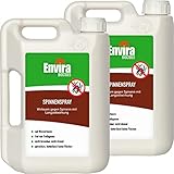 Envira Spinnen-Spray - Spinnenabwehr für Außen und Innen - 2 x 2 Liter - Anti Spinnenspray mit...