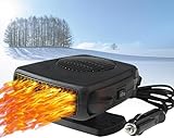 Leaflai Autoheizung 12V Portable, Anti-Beschlag Auto-Heizung Windschutzscheibe Defroster Mit...
