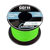 GO!elements Nano Cord | Maurerschnur | filigran, dünn & extrem stabil | 100% Nylon Seil | ø 0,75mm...