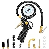BURNNOVE Reifenfüller Digitaler Reifendruckprüfer 220PSI Multifunktional Luftdruckprüfer mit...