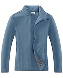33,000ft Damen Fleecejacke mit Durchgehendem Reißverschluss Stehkragen Damen Leichte Fleece Jacke...