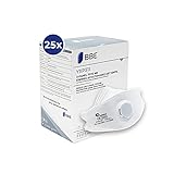 BBE Solutions 25 Stück Premium FFP3 Maske mit Ventil YXP311 | höchste Filtration ≥99% | CE...