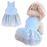 Tutu-Kleid für Hunde und Katzen, Sommer, Tüll, Slip-Spitzenkleid, niedlicher Welpe, Glitzerstern,...