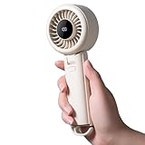 HAOHEJIA Handventilator, Mini Kleiner Ventilator Akku Aufladbar 13H Max Laufzeit 4000mAh, Tragbarer...
