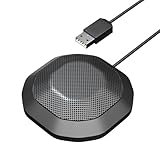 LLINthy Transportables Omnidirektionales USB Mikrofon Für Video Talk Meetings Sprachaufnahme Umfang...