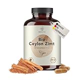 BIONUTRA® Bio Ceylon Zimt Kapseln hochdosiert, 1200 mg Tagesdosis, rückstandskontrolliert,...