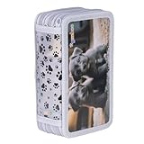 gimboo Schulmäppchen mit Zubehör/Federmäppchen mit großem Fassungsvermögen/Mit 3...