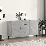 Genérico Wenjingqi-828192 Sideboard aus technischem Holz, Grau, 100 x 36 x 60 cm