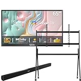 SYLVOX Outdoor TV, 65 Zoll Smart TV wasserdichte Outdoor Fernseher, 4K Fernseher für draußen,...