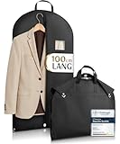 Bruce.® Kleidersack Kurz 100x60cm – Atmungsaktive Kleiderhülle für Anzug, Jacke & Hemd –...
