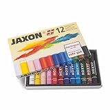 Honsell 47412 - Jaxon Ölpastellkreide, 12er Set im Kartonetui, brillante, lichtechte Farben, ideal...