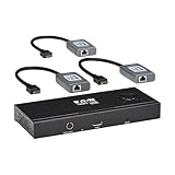 Tripp Lite Series B156E-003-H8K-K DisplayPort-auf-HDMI-Splitter + Extender über Ethernet Cat6, bis...