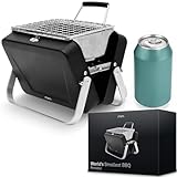 MikaMax – Die kleinste BBQ der Welt – Klappbarer Mini-Grill für Camping, Strand, Picknick &...