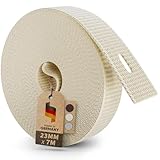 MEISTERBAU - 7m Rolladengurt 23mm [Made in Germany] - Rolladenband für Rollläden an Türen und...