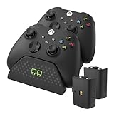 Venom Doppel-Ladestation mit 2 x wiederaufladbaren Akkupacks — Schwarz (Xbox Series X & S/Xbox...