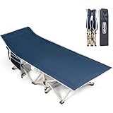 OVERMONT Klappbar Campingbett Übergroß Feldbett - Gästebett für Erwachsene 190 x 71 x 36 cm -...