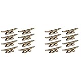 Youbones Boots Anlege Klampe 4 für Festmacherboot Bronze Host Gusseisen Geeignet für Nautisch...